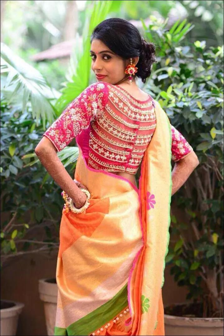 wedding saree blouse designs 2020