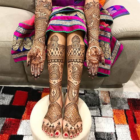 Mehndi Mubarak for the bride